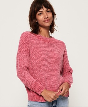 Superdry Suzi Supersoft Slouchy Női Kötöttáru Rózsaszín | MPUVN1894